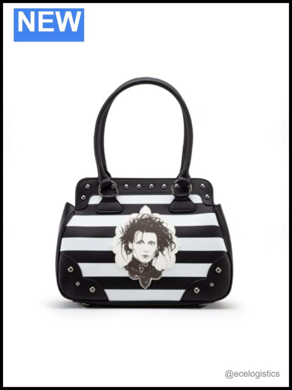 Edward Scissorhands Bowler Bag Officially Licensed Handbag Faux Leather